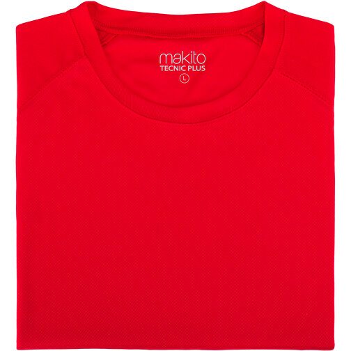 Erwachsene T-Shirt Tecnic Plus , rot, 100% Polyester 135 g/ m2, M, , Bild 1
