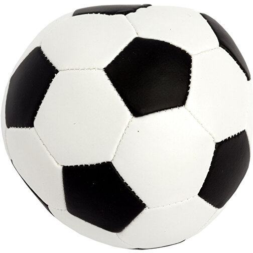 Soft-Fußball , weiß/schwarz, Material: Polyurethan, Füllung: Polyesterfasern, 6,50cm (Breite), Bild 1