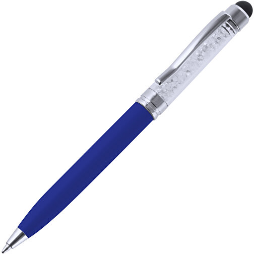 Kugelschreiber Pointer Globix , blau, Metall, 12,80cm (Breite), Bild 2