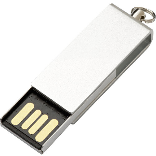 USB-Stick REVERSE 1GB , Promo Effects MB , silber MB , 1 GB , Kunststoff/Metall MB , 3 - 10 MB/s MB , 3,20cm x 0,60cm x 1,20cm (Länge x Höhe x Breite), Bild 2
