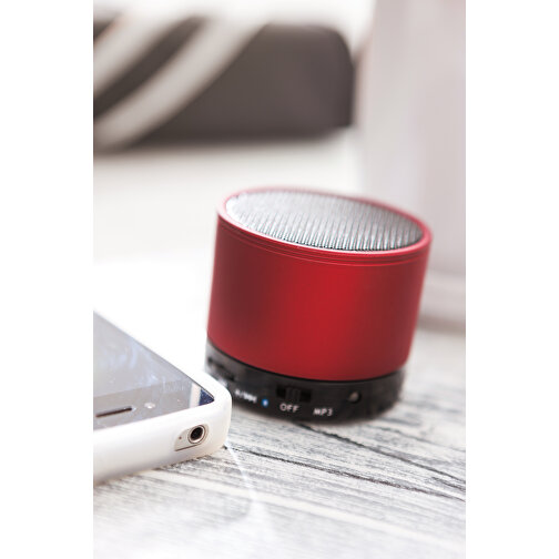 Wireless-Lautsprecher FREEDOM , rot, Kunststoff / Stahl, 4,90cm (Höhe), Bild 2