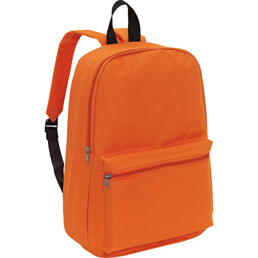 Rucksack CHAP , orange, 600D Polyester, 30,00cm x 39,50cm x 10,50cm (Länge x Höhe x Breite), Bild 1
