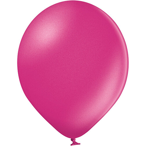 Metallicluftballon , magenta, Naturkautschuk, , Bild 1