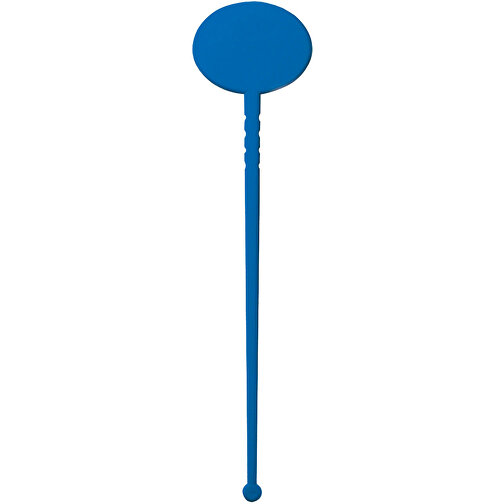 Cocktail-Rührstab 'Oval' , standard-blau PP, Kunststoff, 18,70cm x 0,20cm x 4,40cm (Länge x Höhe x Breite), Bild 1