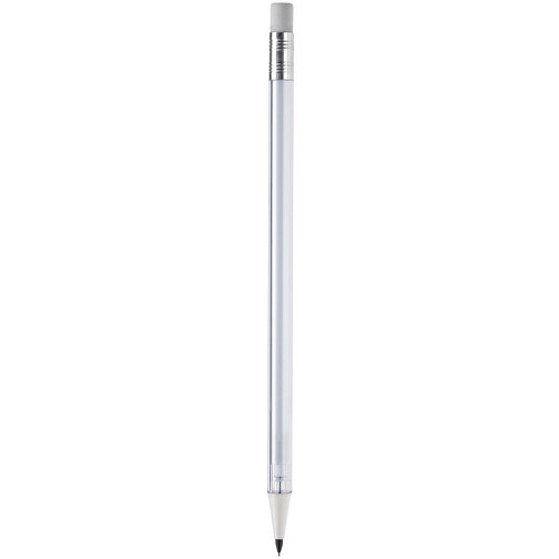 Druckbleistift Illoc , transparent weiß, ABS, 15,50cm (Länge), Bild 1