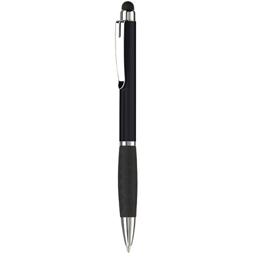 Kugelschreiber Mercurius Mit Touch , schwarz, ABS & Metall, 13,70cm (Länge), Bild 1