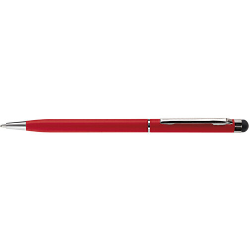 Kugelschreiber Mit Touch , rot, Aluminium, 13,60cm (Länge), Bild 3