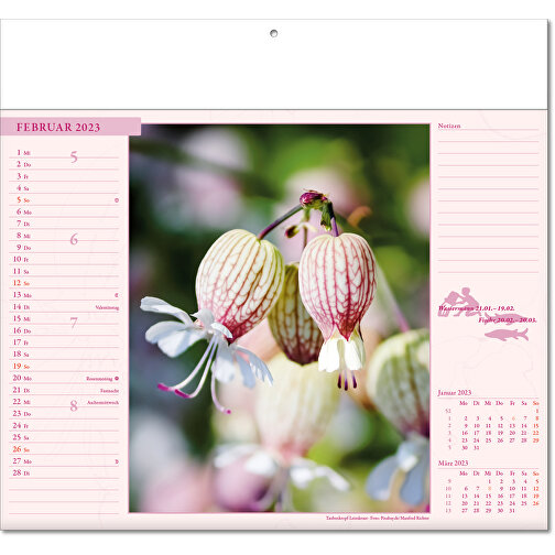 Bildkalender 'Blütenwelt' , Papier, 27,00cm x 30,00cm (Höhe x Breite), Bild 3