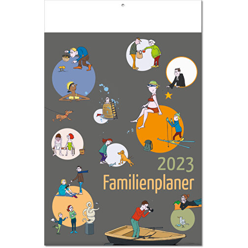 Kalender 'Family Planner' i formatet 24 x 37,5 cm, med vikta sidor, Bild 1