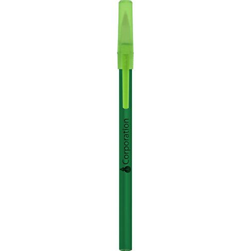 BIC® Round Stic® Kugelschreiber , BiC, gefr. grün/grün, Kunststoff, 1,20cm x 15,00cm (Länge x Breite), Bild 5