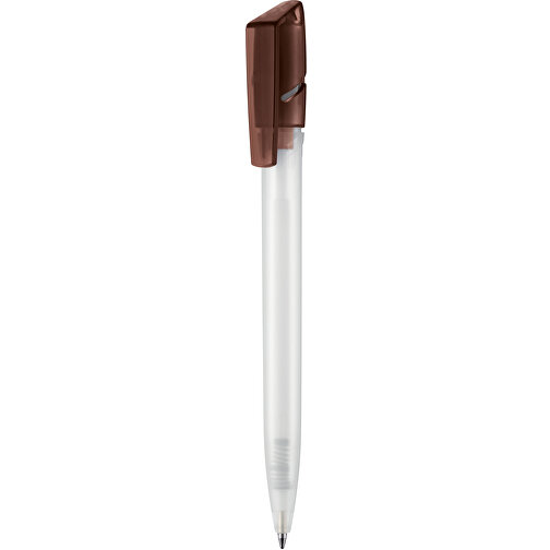 Kugelschreiber TWISTER FROZEN , Ritter-Pen, mocca-braun/weiss, ABS-Kunststoff, 14,50cm (Länge), Bild 1