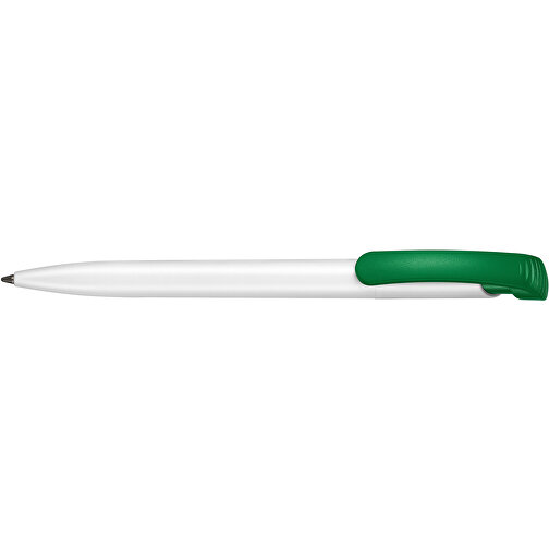 Kugelschreiber CLEAR , Ritter-Pen, minz-grün/weiß, ABS-Kunststoff, 14,80cm (Länge), Bild 3