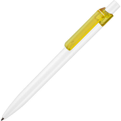 Kugelschreiber Insider ST , Ritter-Pen, ananas-gelb/weiss, ABS-Kunststoff, 14,20cm (Länge), Bild 2