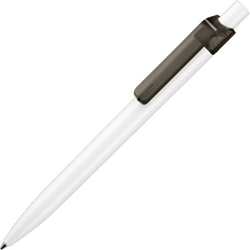 Kugelschreiber Insider ST , Ritter-Pen, rauch-grau/weiß, ABS-Kunststoff, 14,20cm (Länge), Bild 2