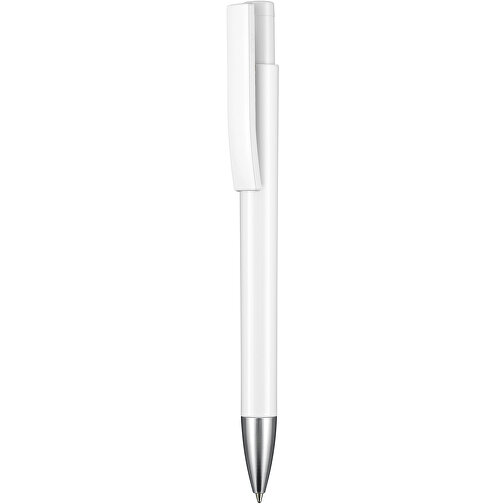 Kugelschreiber STRATOS , Ritter-Pen, weiß, ABS-Kunststoff, 14,50cm (Länge), Bild 1