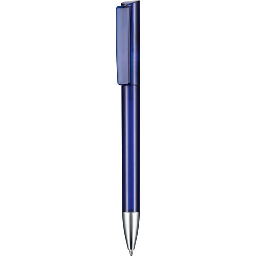 Kugelschreiber GLORY TRANSPARENT , Ritter-Pen, royal-blau, ABS-Kunststoff, Messing, 14,20cm (Länge), Bild 1