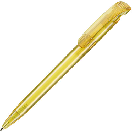 Kugelschreiber CLEAR TRANSPARENT , Ritter-Pen, ananas-gelb, ABS-Kunststoff, 14,80cm (Länge), Bild 2