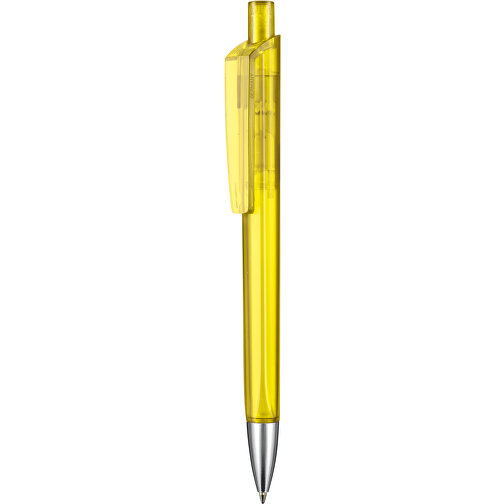 Kugelschreiber TRI-STAR TRANSPARENT , Ritter-Pen, ananas-gelb, ABS-Kunststoff, 14,00cm (Länge), Bild 1