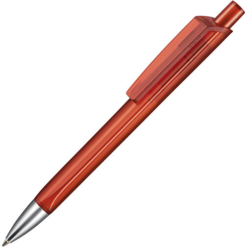 Kugelschreiber TRI-STAR TRANSPARENT , Ritter-Pen, kirsch-rot, ABS-Kunststoff, 14,00cm (Länge), Bild 2