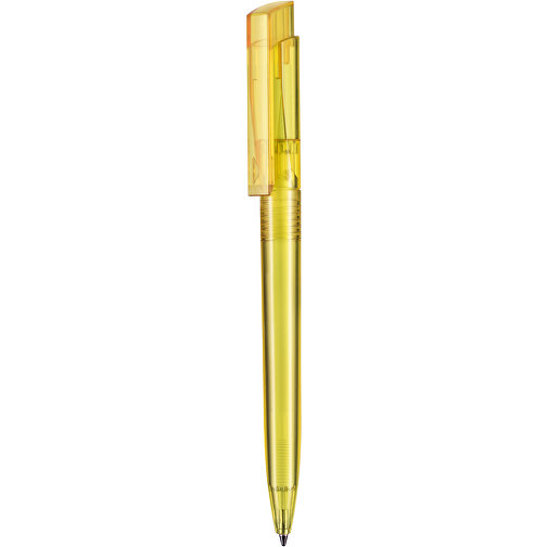 Kugelschreiber FRESH TRANSPARENT , Ritter-Pen, ananas-gelb, ABS-Kunststoff, 14,50cm (Länge), Bild 1