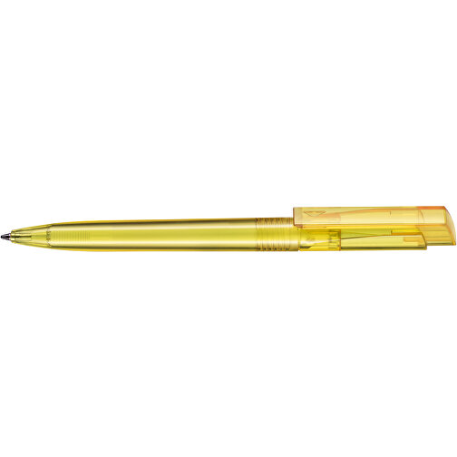 Kugelschreiber FRESH TRANSPARENT , Ritter-Pen, ananas-gelb, ABS-Kunststoff, 14,50cm (Länge), Bild 3