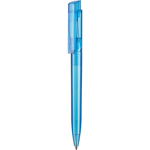 Kugelschreiber FRESH TRANSPARENT , Ritter-Pen, karibikblau, ABS-Kunststoff, 14,50cm (Länge), Bild 1