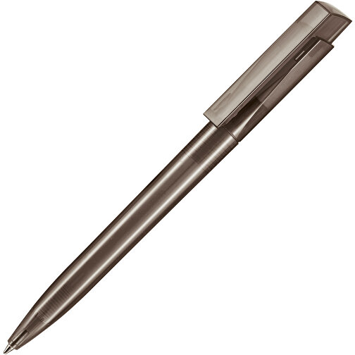 Kugelschreiber FRESH TRANSPARENT , Ritter-Pen, rauch-grau, ABS-Kunststoff, 14,50cm (Länge), Bild 2