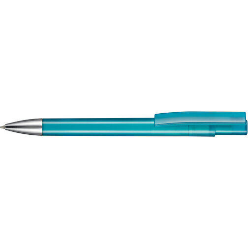 Kugelschreiber STRATOS TRANSPARENT , Ritter-Pen, smaragd-grün, ABS-Kunststoff, 14,50cm (Länge), Bild 3