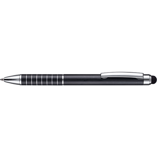 Kugelschreiber TOUCHPEN , Ritter-Pen, schwarz, Aluminium, 12,60cm (Länge), Bild 3