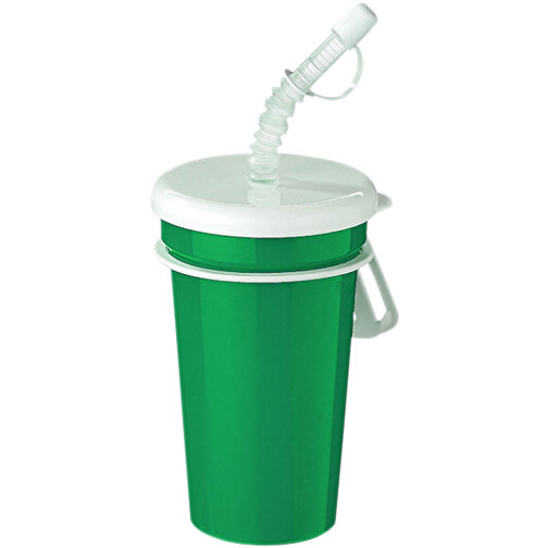 Trinkbecher 'Take Away' 0,4 L , standard-grün, Kunststoff, 13,50cm (Höhe), Bild 1