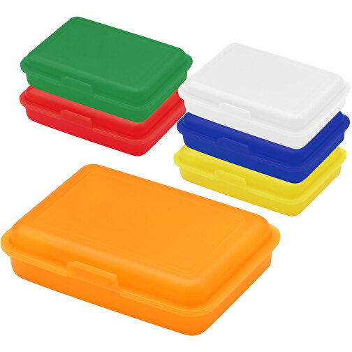Vorratsdose 'School-Box' Junior , transparent-milchig, Kunststoff, 16,00cm x 4,10cm x 11,70cm (Länge x Höhe x Breite), Bild 2