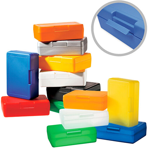 Vorratsdose 'Lunch-Box' , schwarz, Kunststoff, 16,20cm x 5,00cm x 11,30cm (Länge x Höhe x Breite), Bild 2