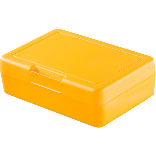 Vorratsdose 'Lunch-Box' , standard-gelb, Kunststoff, 16,20cm x 5,00cm x 11,30cm (Länge x Höhe x Breite), Bild 1