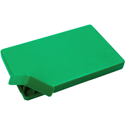 Mint-Spender 'Rechteck' , standard-grün, Kunststoff, 8,50cm x 0,80cm x 5,50cm (Länge x Höhe x Breite), Bild 1