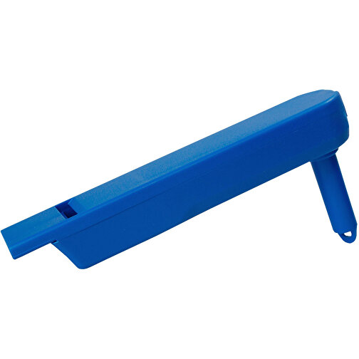 Ratsche 'Pfeife' , standard-blau PP, Kunststoff, 13,00cm x 2,60cm x 6,00cm (Länge x Höhe x Breite), Bild 1