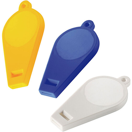 Pfeife 'Schlüsselanhänger' , standard-blau PP, Kunststoff, 8,00cm x 0,80cm x 4,00cm (Länge x Höhe x Breite), Bild 2