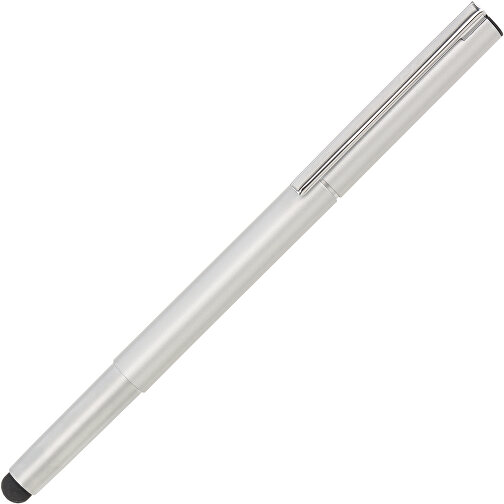 Kugelschreiber ELEGANT TOUCH , silber, Messing, 14,80cm (Länge), Bild 2