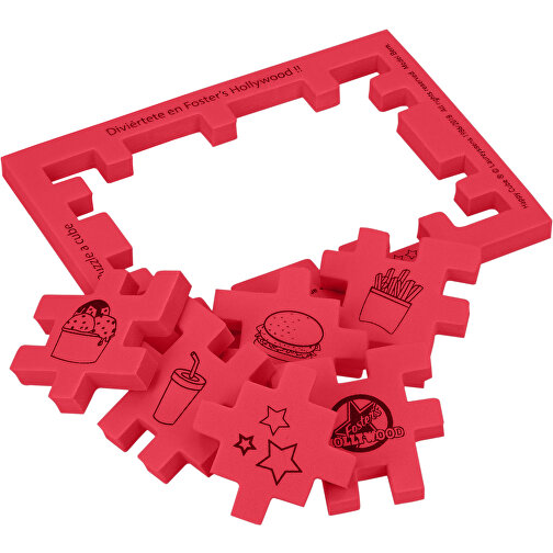 Happy Cube® 4 Cm³ , rot, EVA-Schaum, 12,00cm x 0,80cm x 9,00cm (Länge x Höhe x Breite), Bild 4