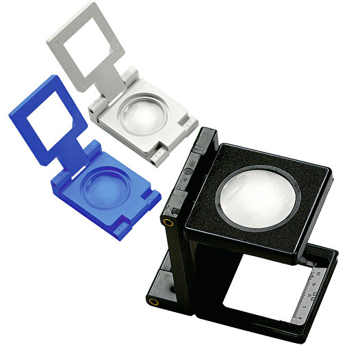 Lupe 'Fold 5 X' , weiß, Kunststoff, 5,70cm x 5,50cm x 3,90cm (Länge x Höhe x Breite), Bild 2