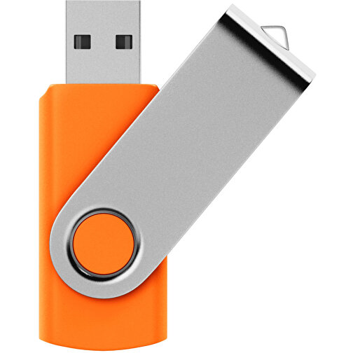 USB-Stick SWING 3.0 16 GB , Promo Effects MB , orange MB , 16 GB , Kunststoff, Metall MB , 10 - 45 MB/s MB , 5,70cm x 1,09cm x 1,90cm (Länge x Höhe x Breite), Bild 1