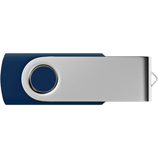 USB-Stick SWING 3.0 16 GB , Promo Effects MB , dunkelblau MB , 16 GB , Kunststoff, Metall MB , 10 - 45 MB/s MB , 5,70cm x 1,09cm x 1,90cm (Länge x Höhe x Breite), Bild 2