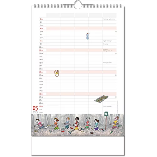 Calendrier 'Family Planner' au format 24 x 38,5 cm, avec reliure Wire-O, Image 6