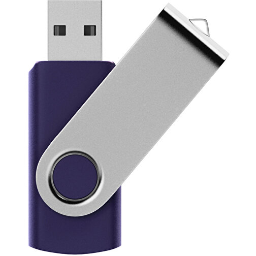 USB-Stick SWING 3.0 8 GB , Promo Effects MB , blau metallic MB , 8 GB , Kunststoff, Metall MB , 10 - 45 MB/s MB , 5,70cm x 1,09cm x 1,90cm (Länge x Höhe x Breite), Bild 1