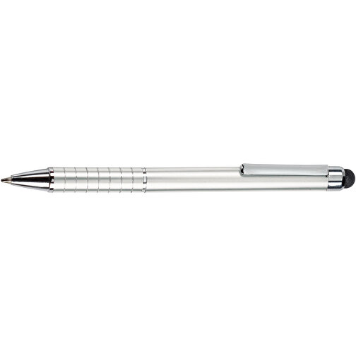 Kugelschreiber 'Touch Pen' , weiss, Metall, 13,00cm (Länge), Bild 3