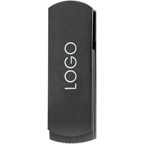 USB-Stick COVER 3.0 8GB , Promo Effects MB , schwarz MB , 8 GB , Kunststoff/Aluminium MB , 10 - 45 MB/s MB , 5,40cm x 0,85cm x 1,70cm (Länge x Höhe x Breite), Bild 2