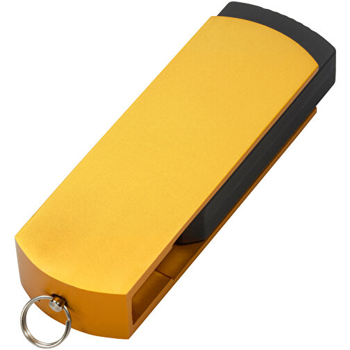 USB-Stick COVER 3.0 8GB , Promo Effects MB , gold MB , 8 GB , Kunststoff/Aluminium MB , 10 - 45 MB/s MB , 5,40cm x 0,85cm x 1,70cm (Länge x Höhe x Breite), Bild 2