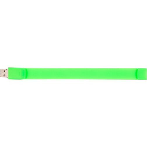 USB-Stick WRIST 2GB , Promo Effects MB , grün MB , 2 GB , Kunststoff MB , 3 - 10 MB/s MB , 20,70cm x 1,80cm (Länge x Breite), Bild 2
