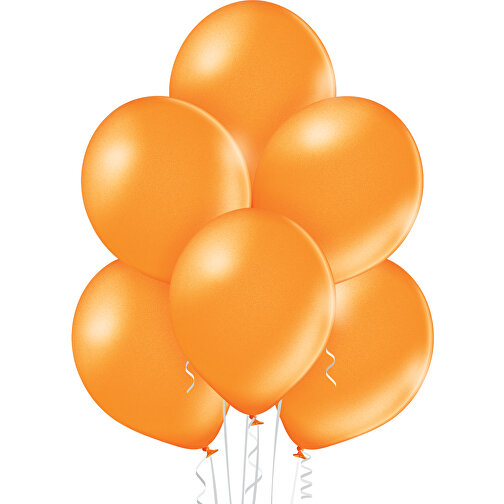 Luftballon 100-110cm Umfang , hellorange metallic, Naturlatex, 33,00cm x 36,00cm x 33,00cm (Länge x Höhe x Breite), Bild 2