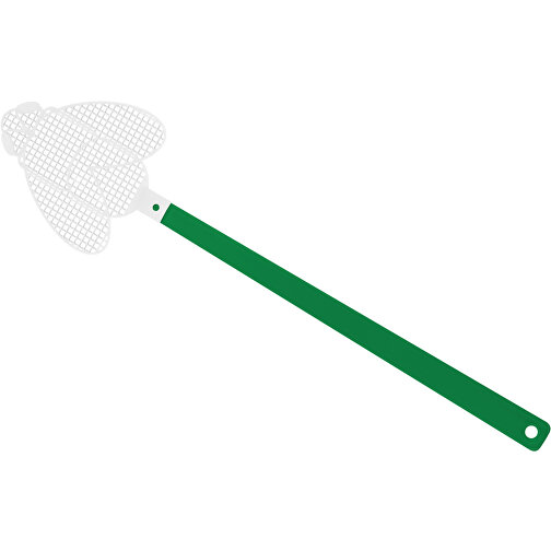 Fliegenklatsche 'Brummi' , grün, weiß, PE+PS, 41,20cm x 0,50cm x 10,20cm (Länge x Höhe x Breite), Bild 1