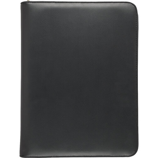 Schreibmappe A4 Mit RV , schwarz, Lederähnliches Felina Material, 34,00cm x 3,00cm x 25,50cm (Länge x Höhe x Breite), Bild 2